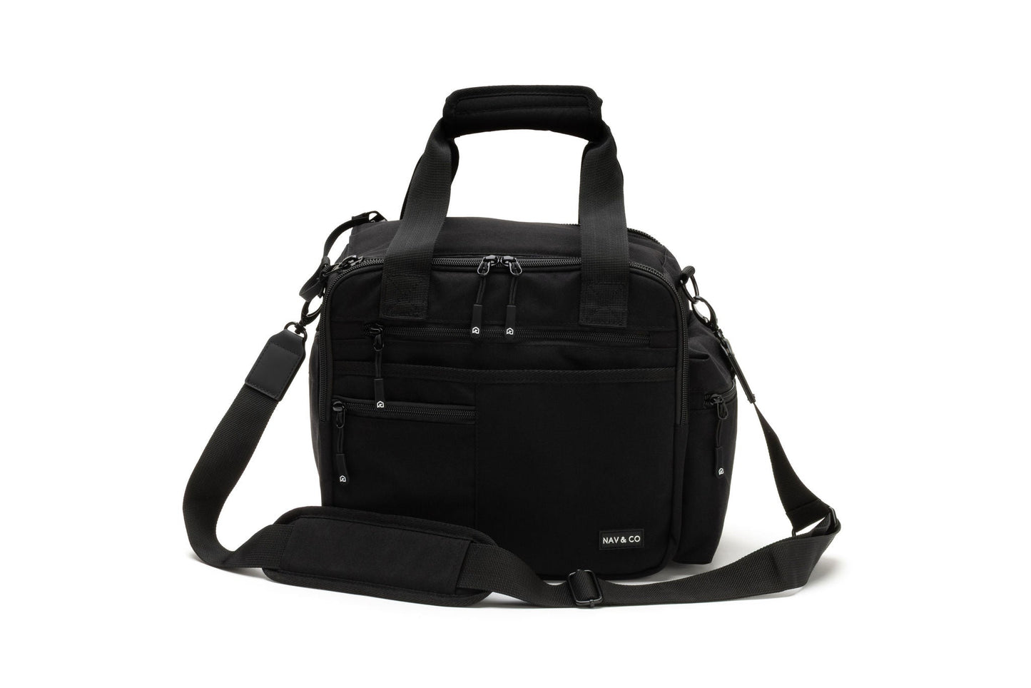 Flight Bag LITE side view showing dimensions and carrying handle