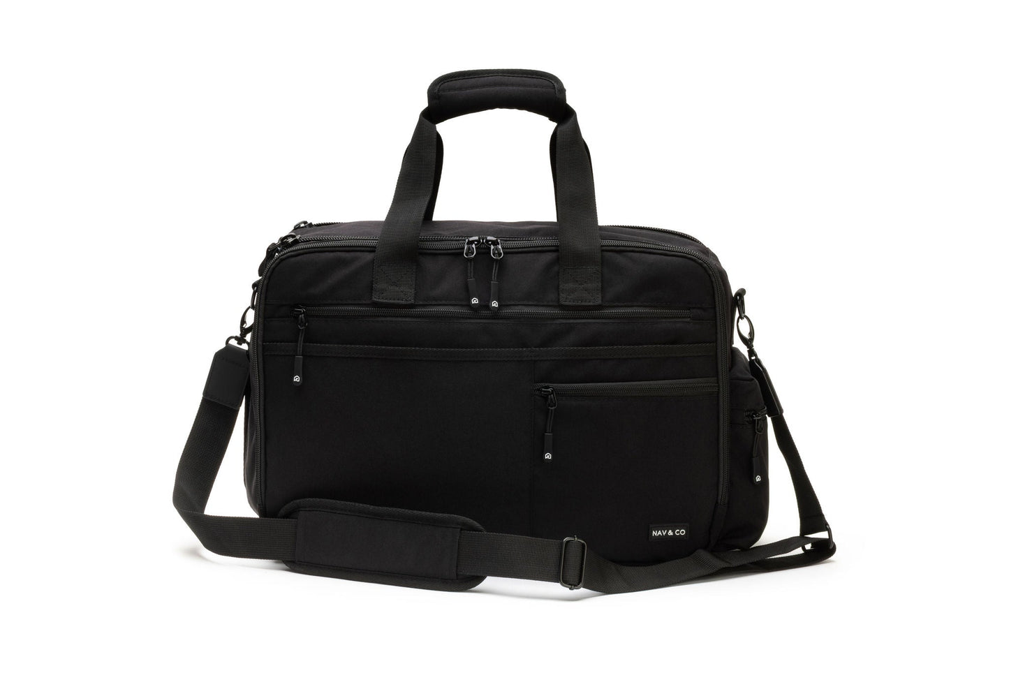 Pilot bag with laptop sleeve and document pockets