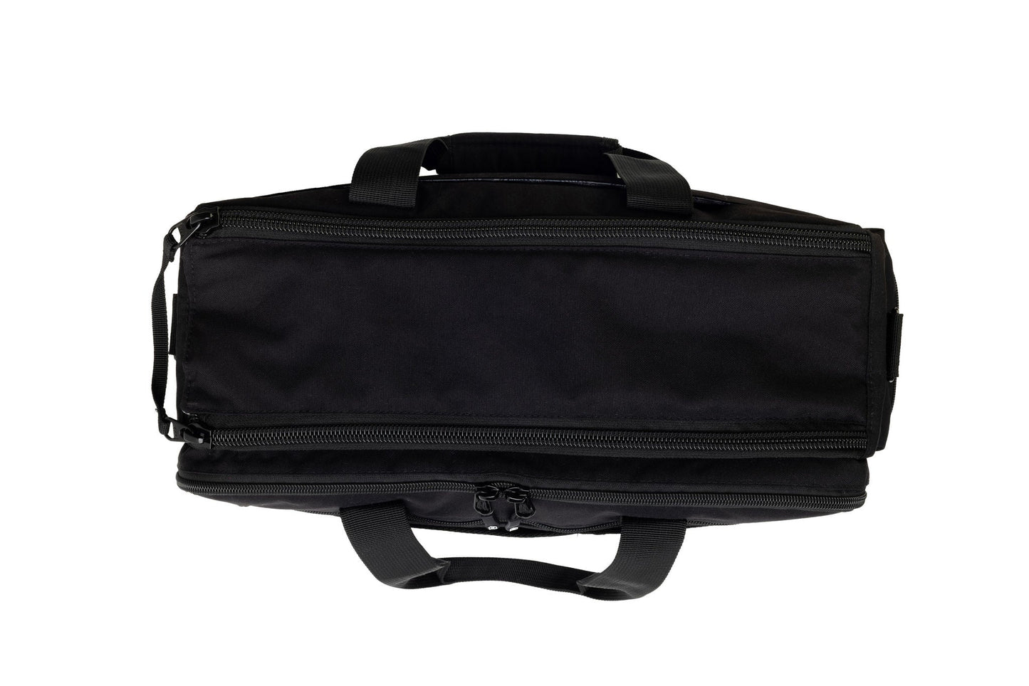Professional pilot flight bag side view
