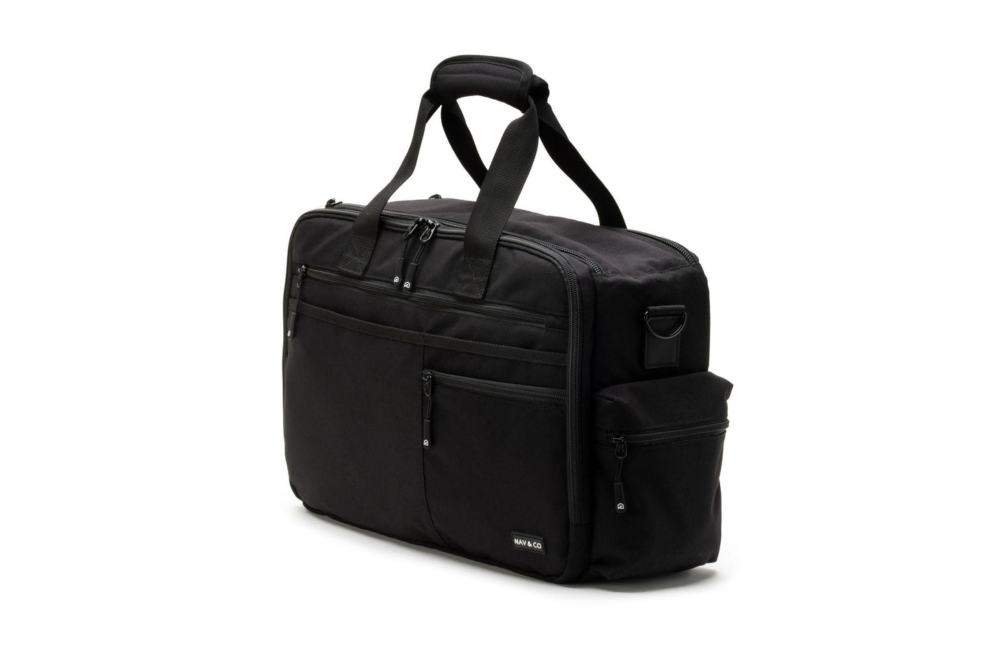 Flight bag pen holders and torch storage areas