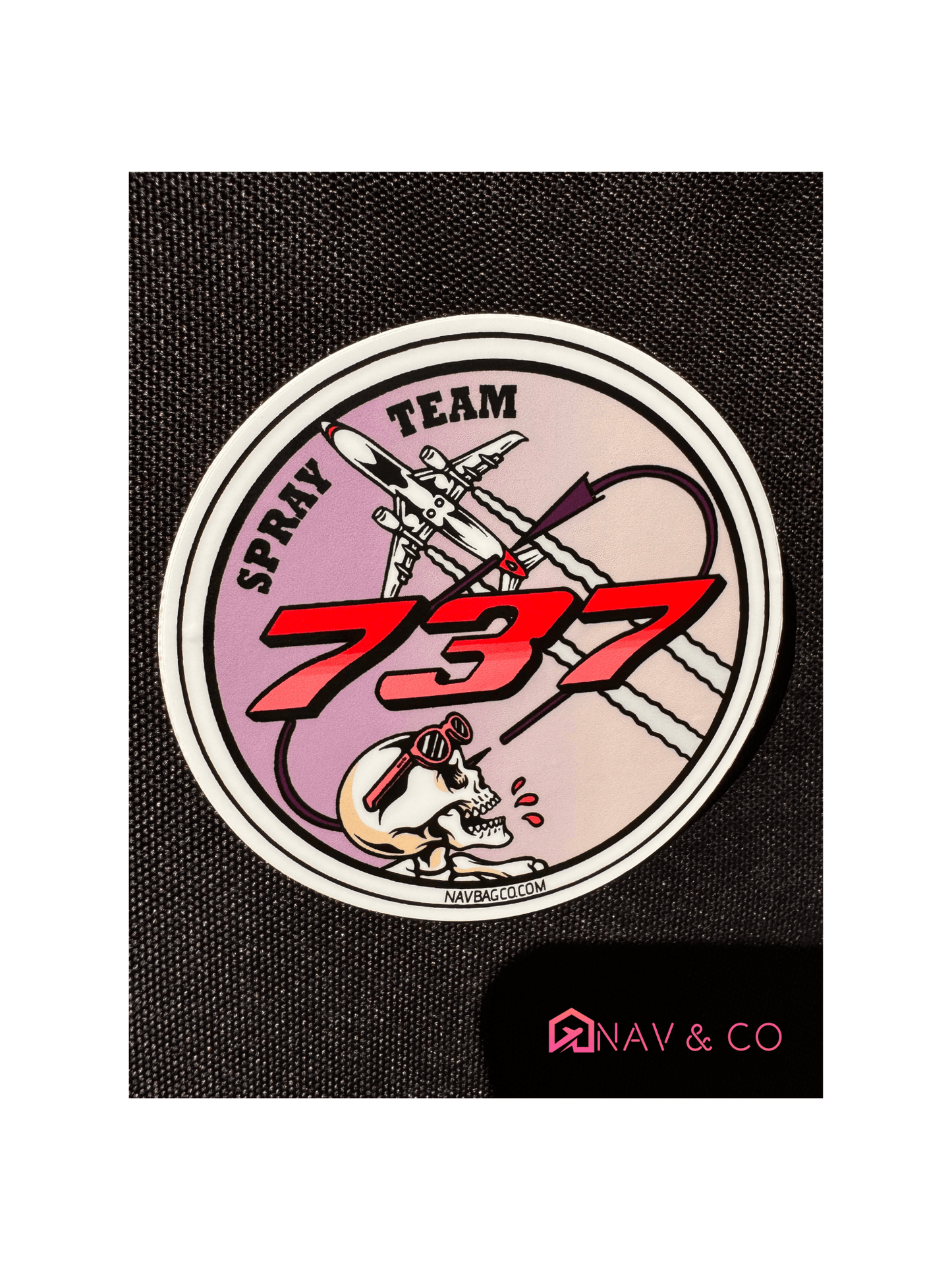 Virgin Australia 737 Spray Team Sticker - Holding! - Nav & Co
