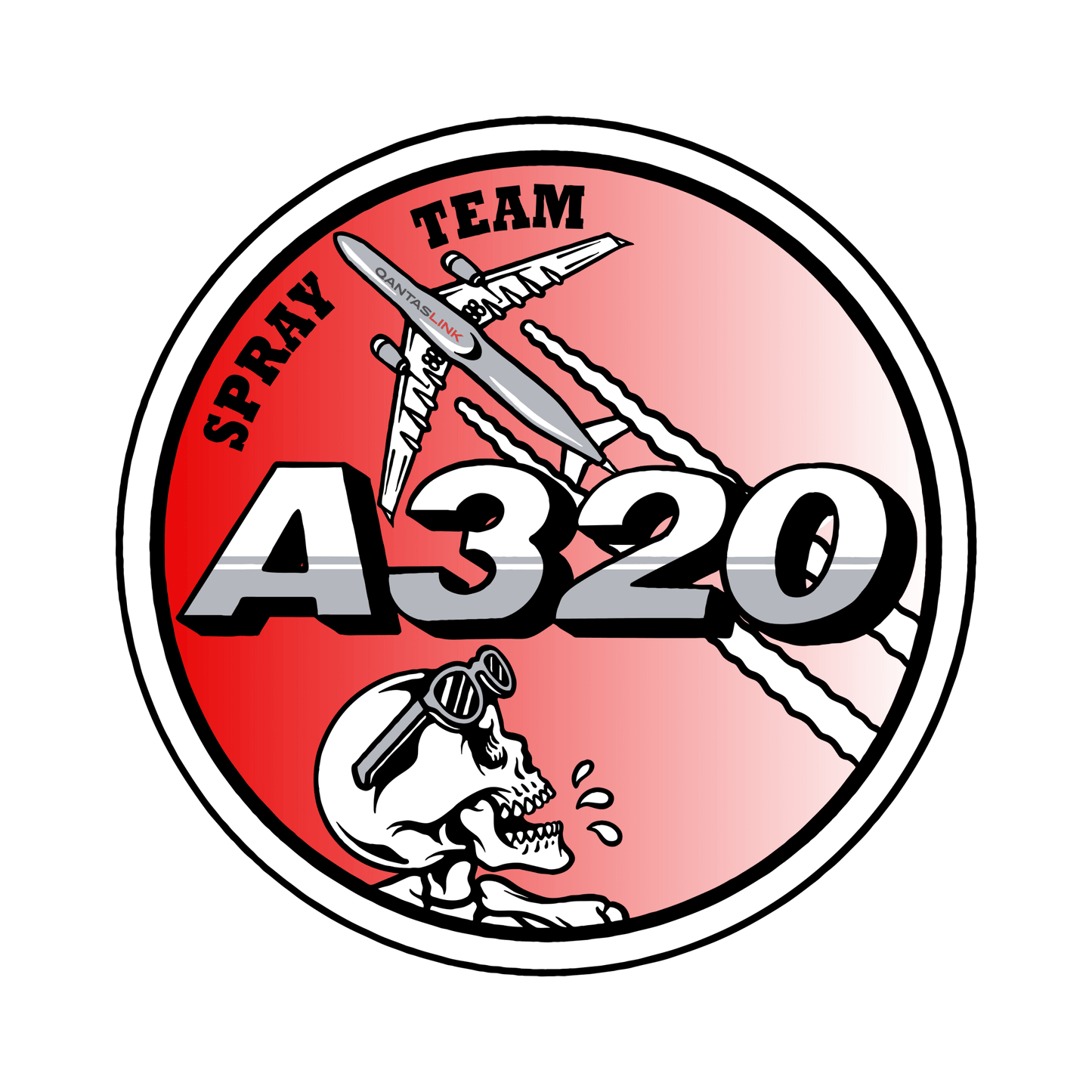 A320 Spray Team Sticker - Nav & Co