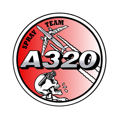 A320 Spray Team Sticker - Nav & Co