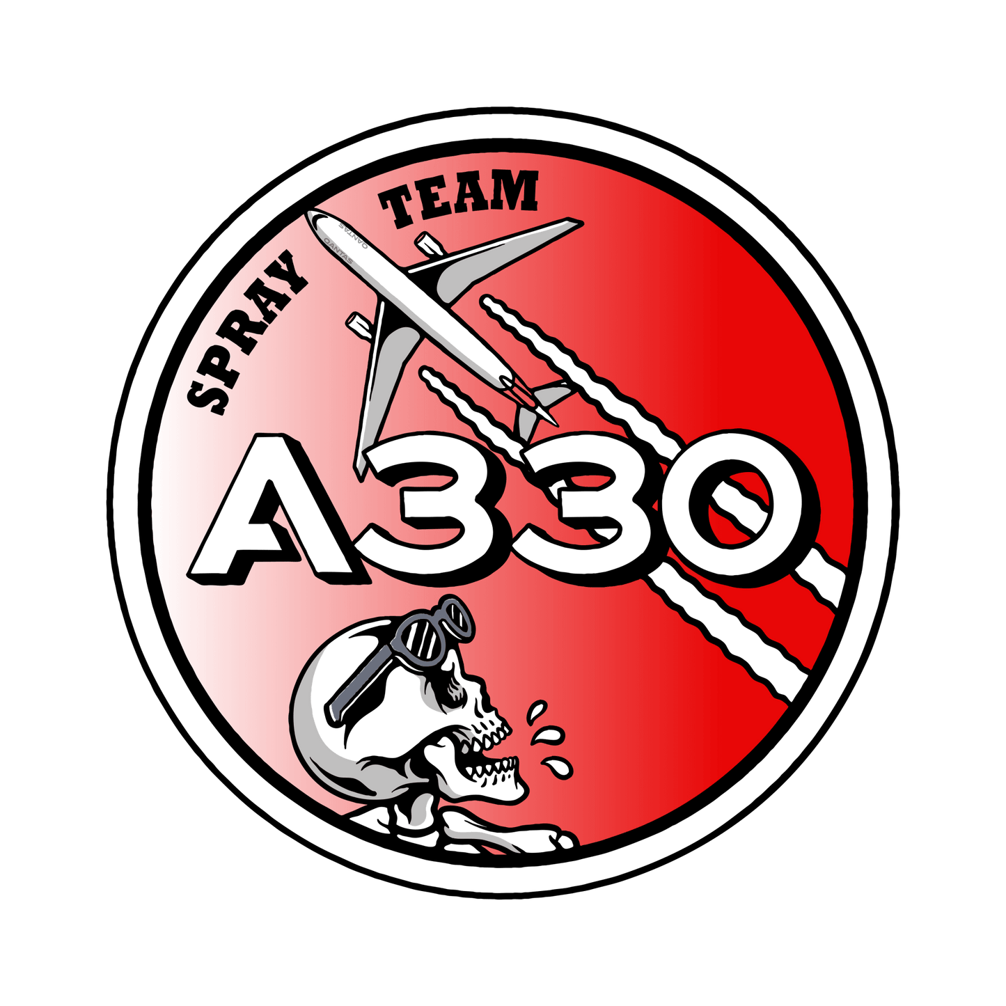 A330 Spray Team Sticker - Nav & Co