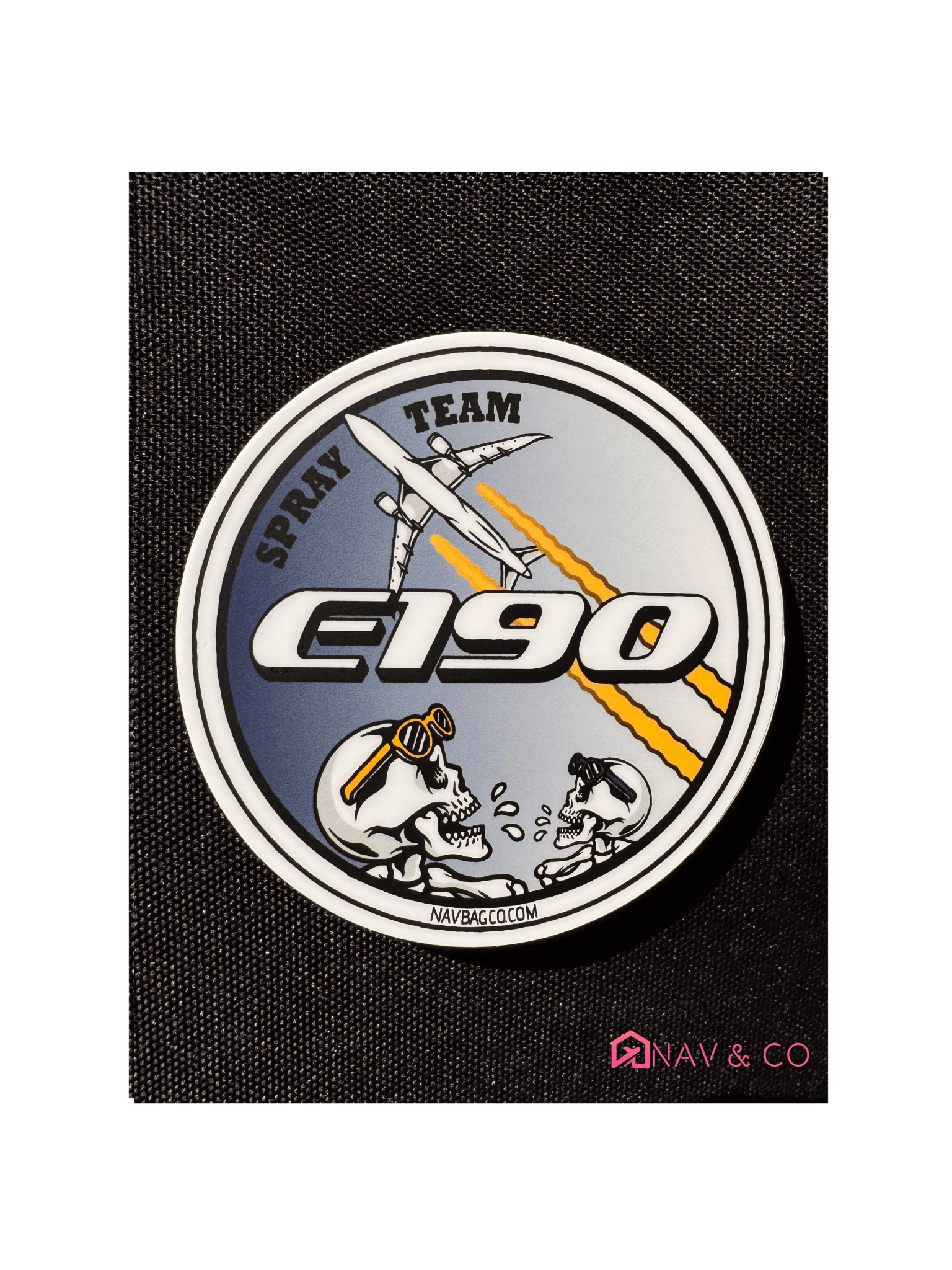 Alliance E190 Spray Team Sticker - Nav & Co