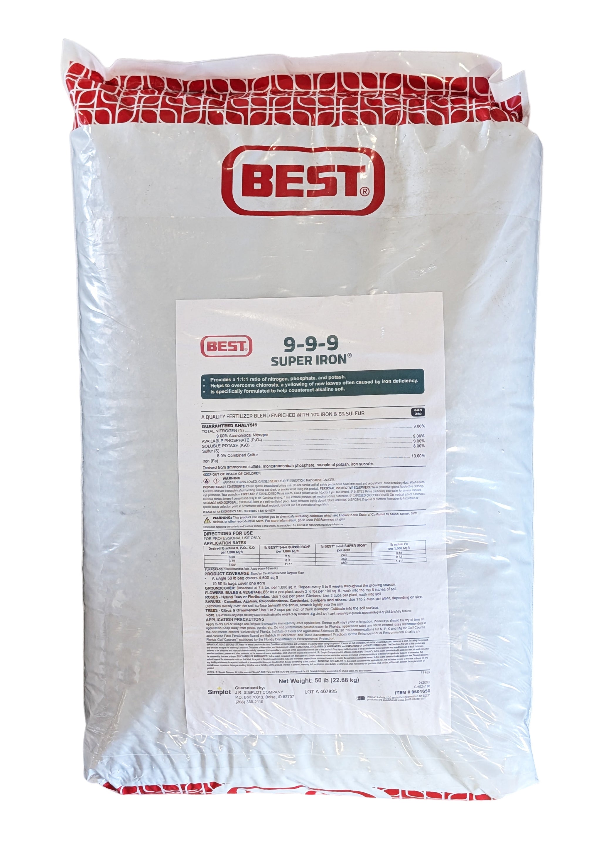 BEST 9 Iron Mini fertiliser bag