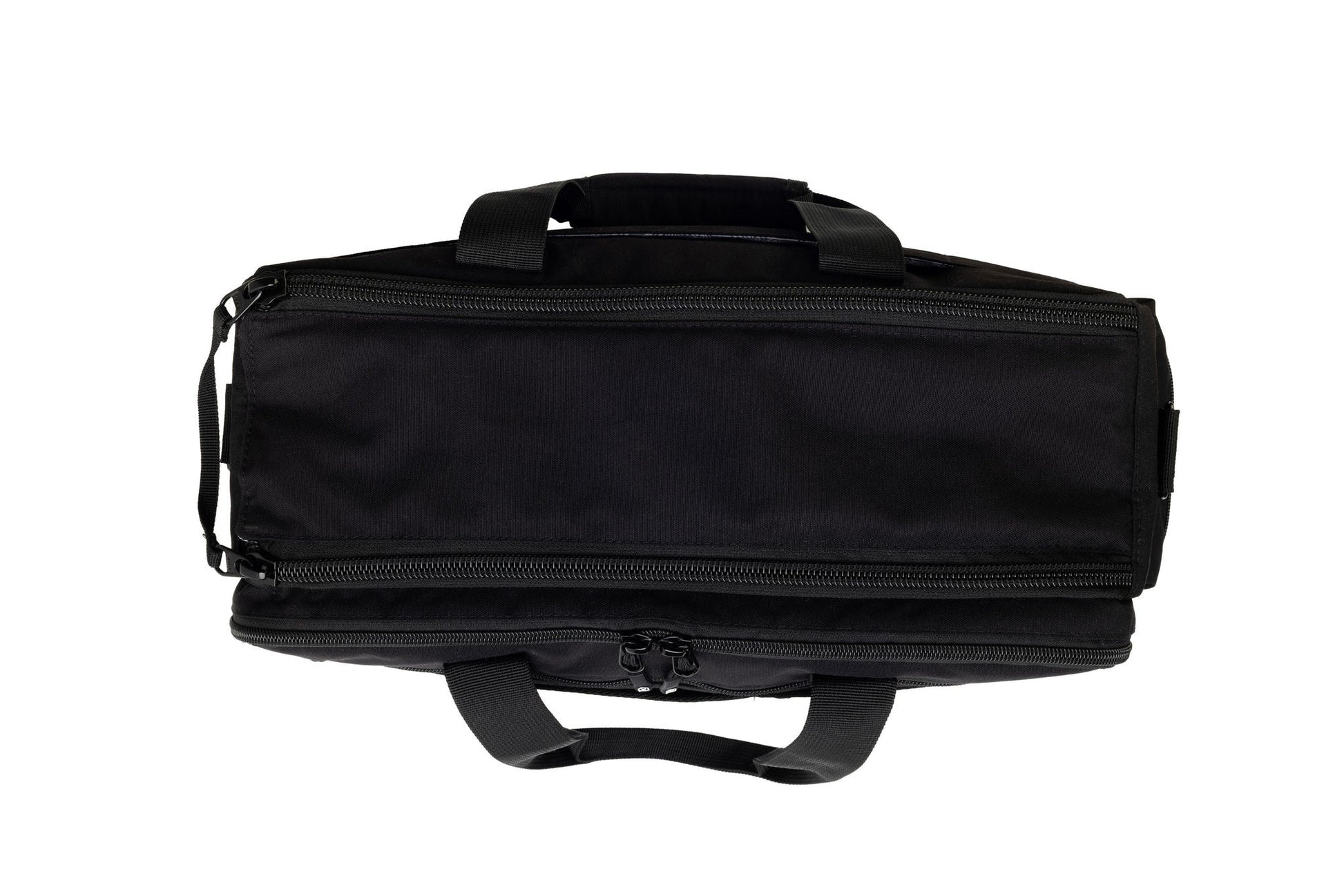 Professional pilot flight bag side view