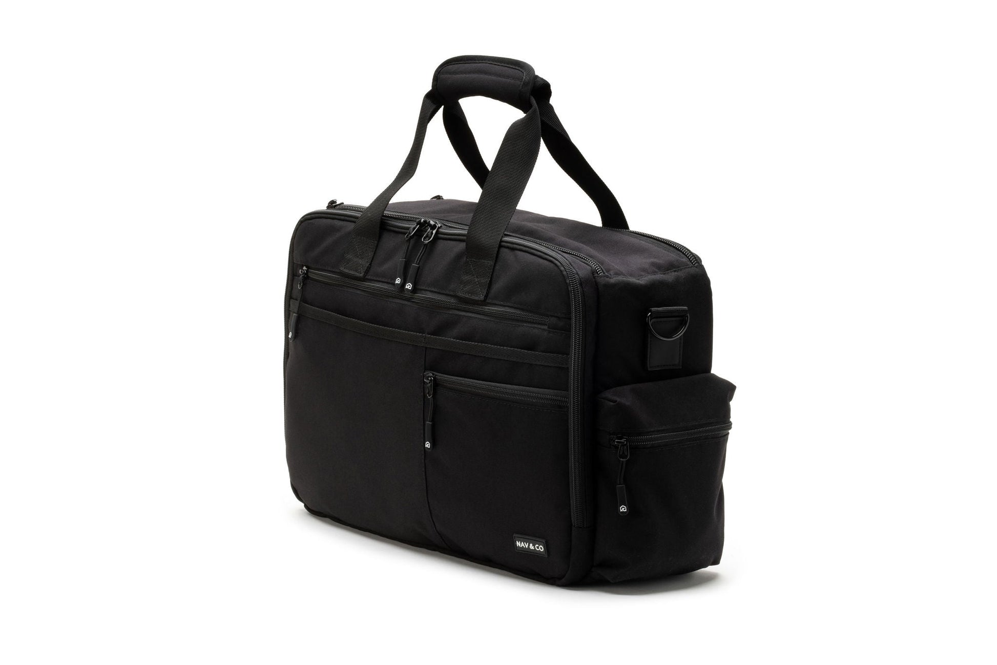 Flight bag pen holders and torch storage areas
