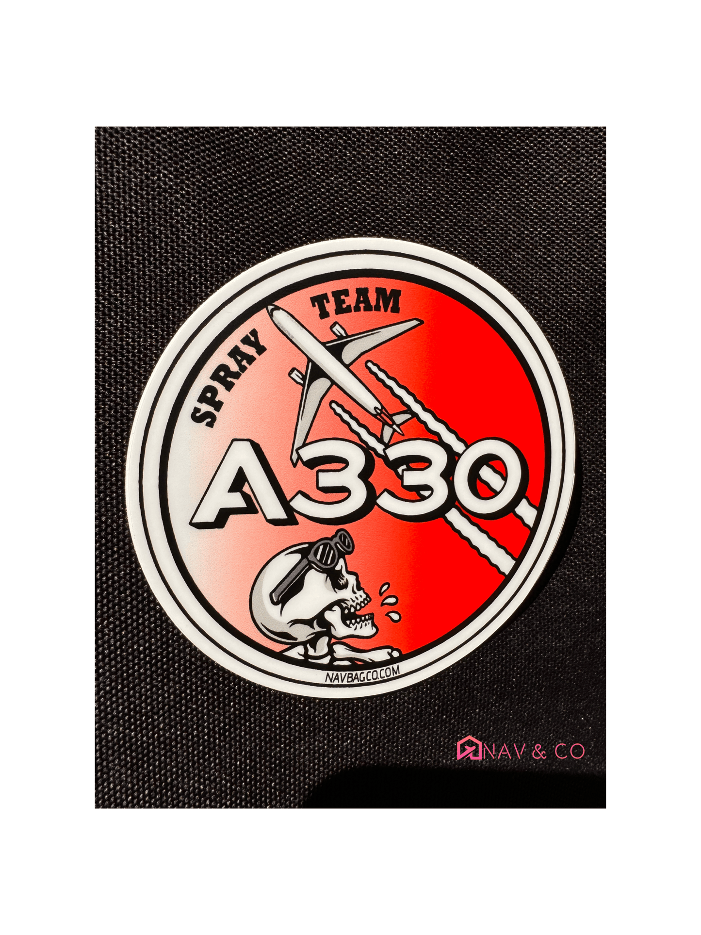 Qantas A330 Spray Team Sticker - Nav & Co