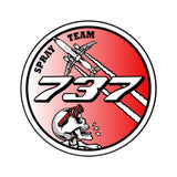 Qantas A737 Spray Team Sticker - Nav & Co