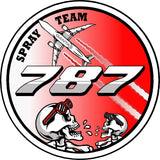 Qantas B787 Spray Team Sticker - Nav & Co
