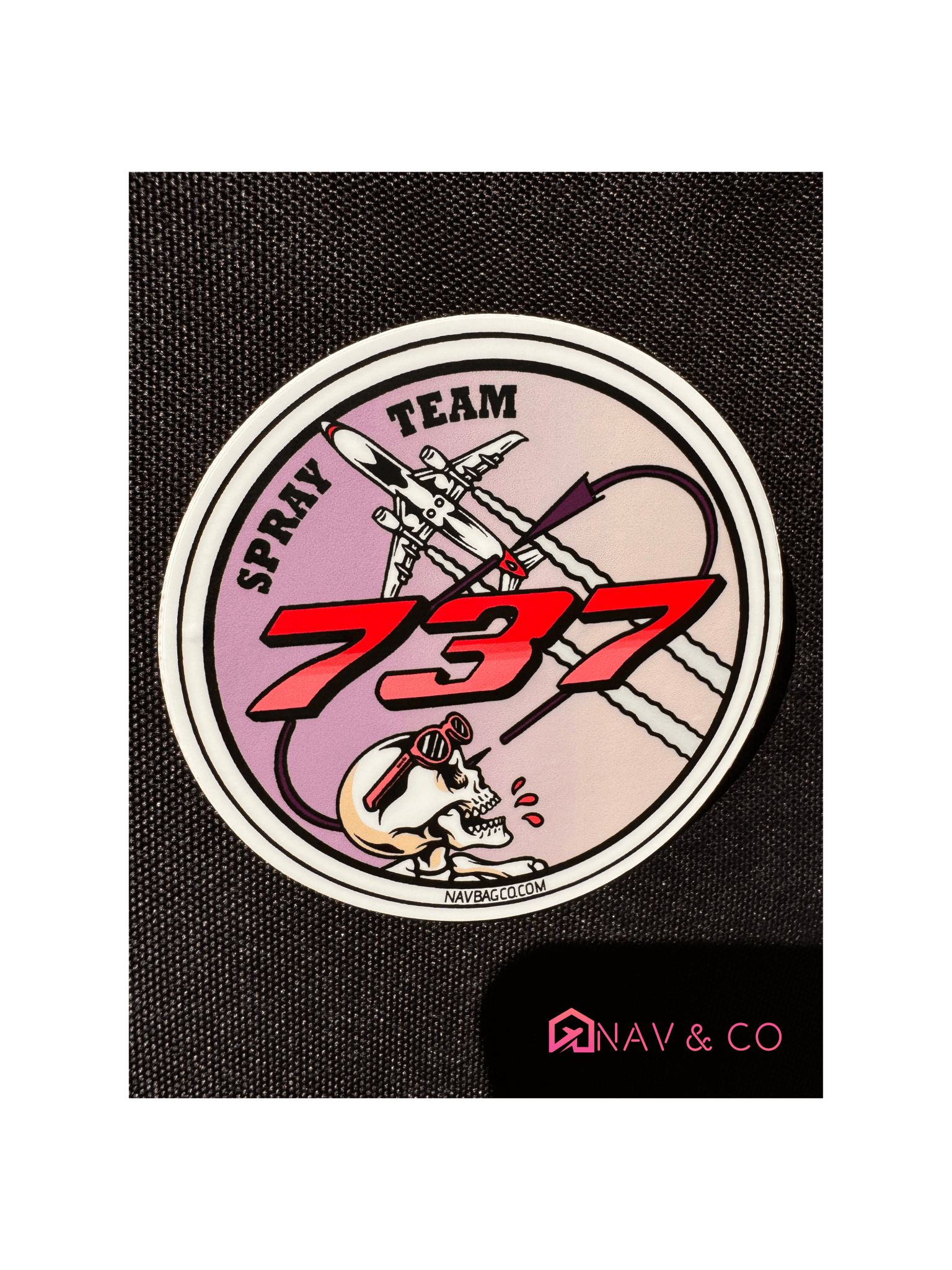 Virgin Australia 737 Spray Team Sticker - Holding! - Nav & Co
